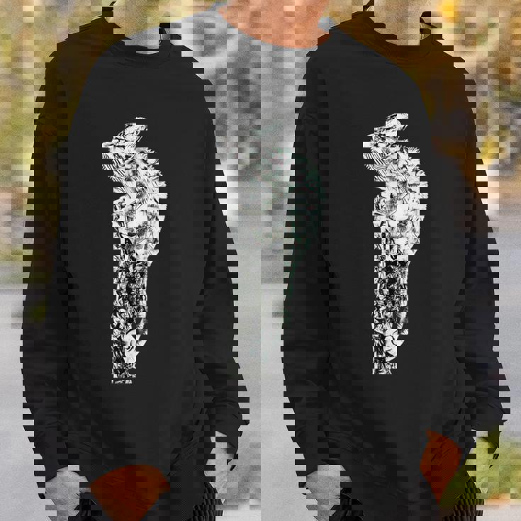 カメレオン 爬虫類 モチーフ カラフル テラリウム カメレオン スウェットシャツ 彼への贈り物