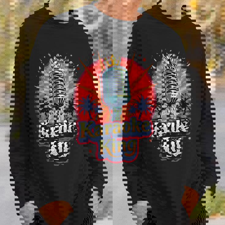 カラオケ愛好家のための面白いカラオケキング スウェットシャツ 彼への贈り物