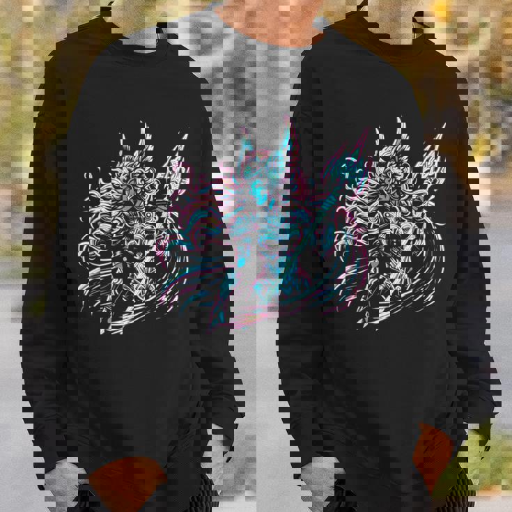 カラフル バイキング ブライトヴァルキリー 北欧神話 スウェットシャツ 彼への贈り物