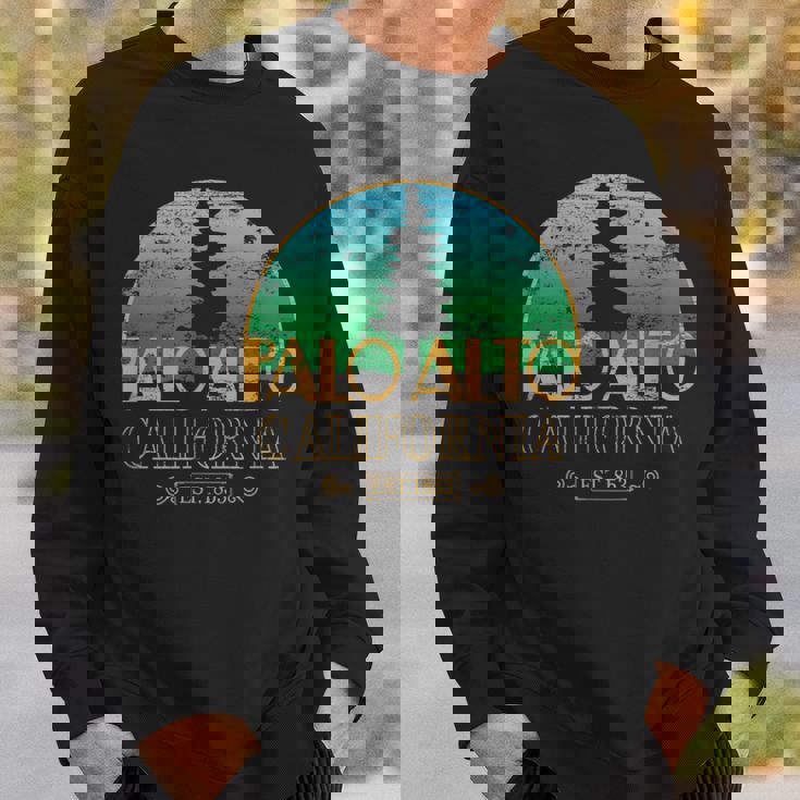 カリフォルニア州パロアルト-エルパロアルトツリー スウェットシャツ 彼への贈り物