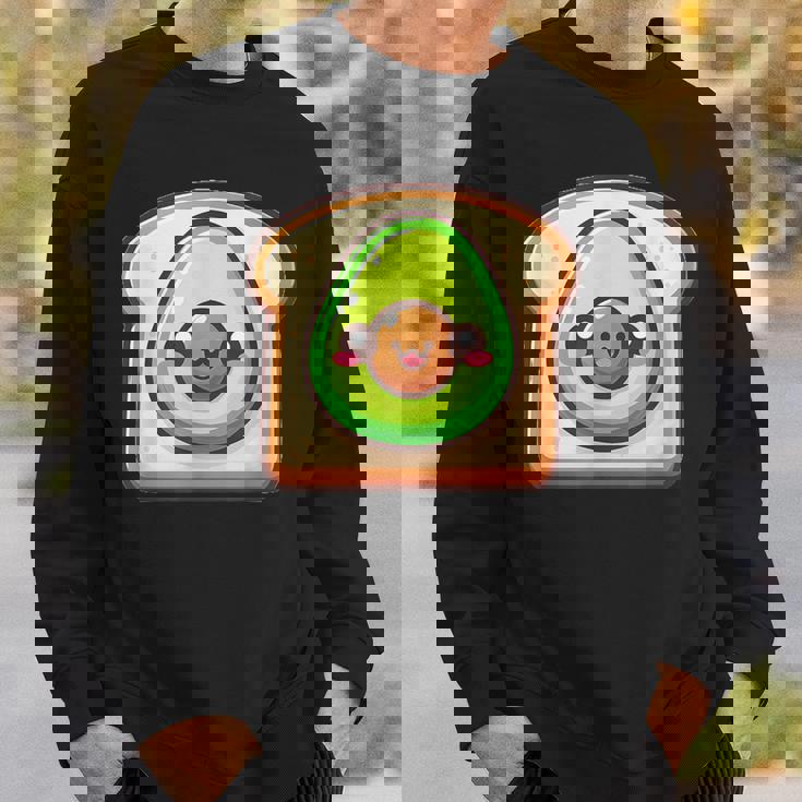 カワイイ アボカドトースト スウェットシャツ 彼への贈り物