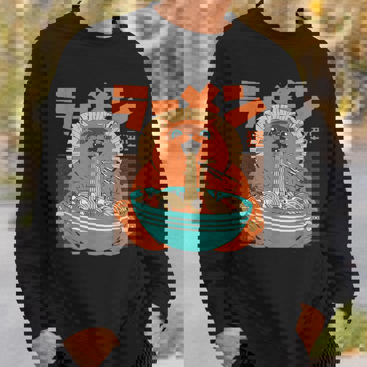 カワイイ ラーメンタヌキ妖怪 オタク アニメ 漫画 スウェットシャツ 彼への贈り物