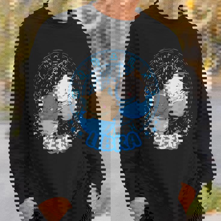 カワイイ猫占星術 星座天秤座 スウェットシャツ 彼への贈り物