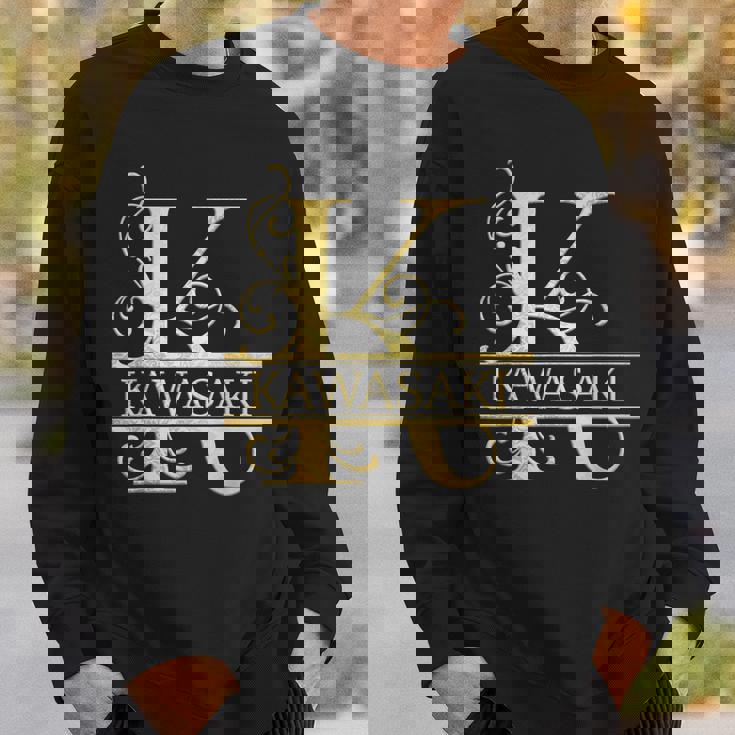 カワサキ 名前 スウェットシャツ 彼への贈り物