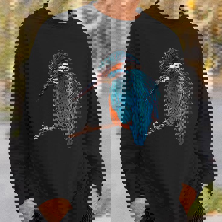 カワセミ 動物モチーフ 動物の顔 鳥モチーフ 動物モチーフ 鳥 カワセミ スウェットシャツ 彼への贈り物