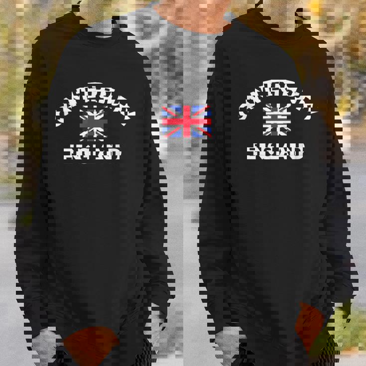 カンタベリー イングランド イギリス イギリス シティ ユニオンジャック フラッグ スウェットシャツ 彼への贈り物