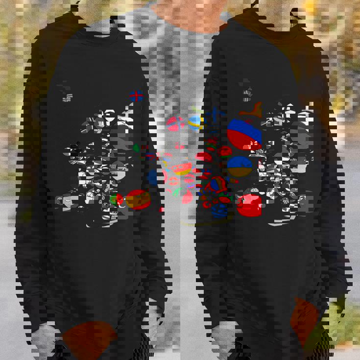 カントリーボール ヨーロッパ 面白い スウェットシャツ 彼への贈り物