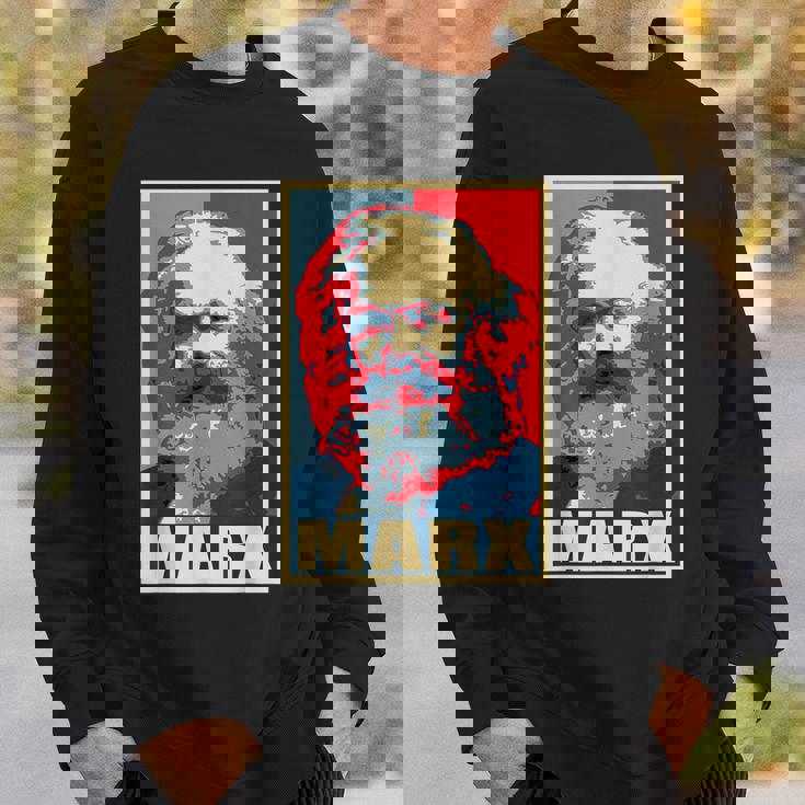 カール・マルクス プロパガンダ ポスター ポップアート スウェットシャツ 彼への贈り物