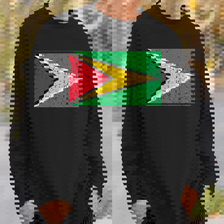 ガイアナ国旗グラフィック メンズ レディース キッズ スウェットシャツ 彼への贈り物