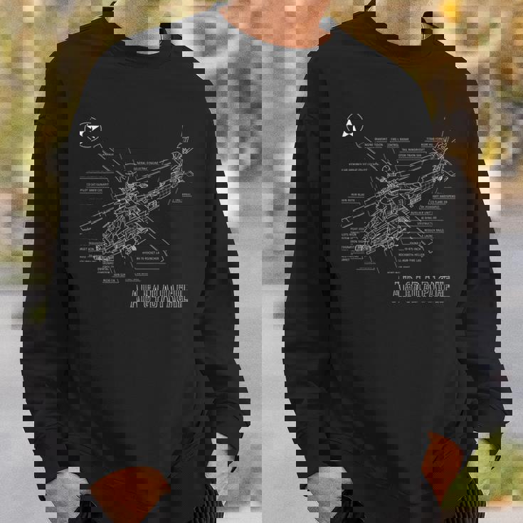 キッズ アメリカのah-64アパッチ・ロングボウ・アーミー・ヘリコプター スウェットシャツ 彼への贈り物