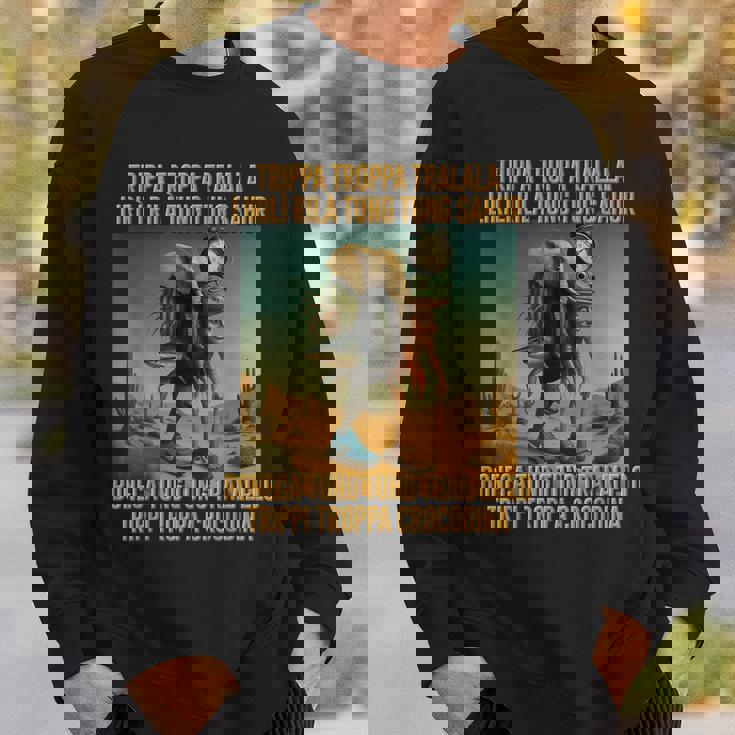 キッズ トレンド ミーム ブレイン イタリアン トリッパ トラララ スウェットシャツ 彼への贈り物