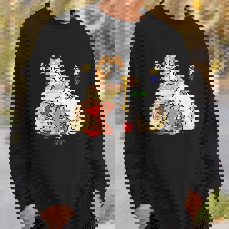 キッズ ボンレス犬とボンレス猫 パンケーキ スウェットシャツ 彼への贈り物