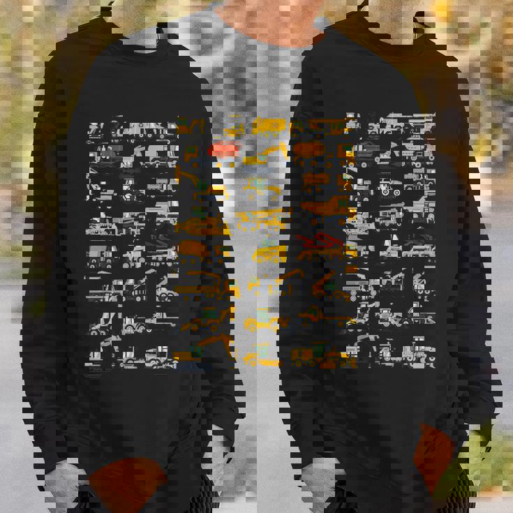 キッズ 建設車両 男の子 コンクリートミキサー クレーン スウェットシャツ 彼への贈り物