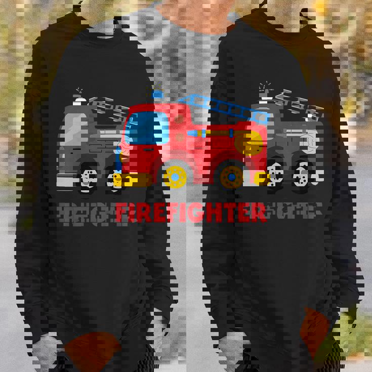 キッズ 消防車消防車 スウェットシャツ 彼への贈り物