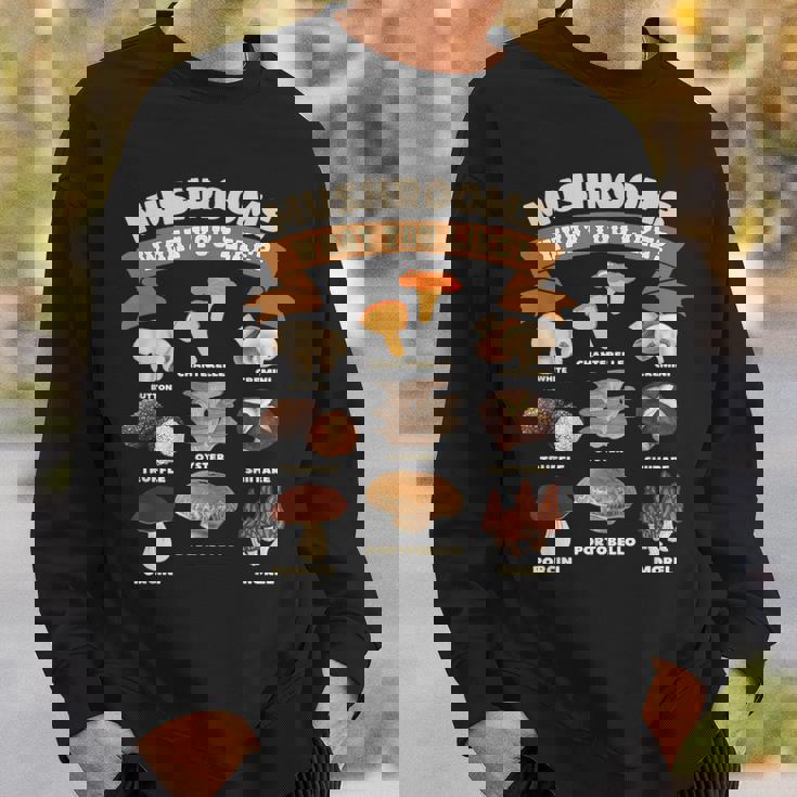 キノコ、好きなものキノコの種類 スウェットシャツ 彼への贈り物