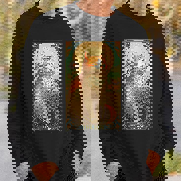 キャットタロットカード、サンタロットカード、アールヌーボーtシャツ スウェットシャツ 彼への贈り物