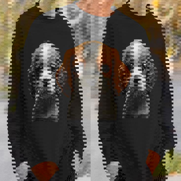 キャバリアキングチャールズスパニエル子犬 スウェットシャツ 彼への贈り物