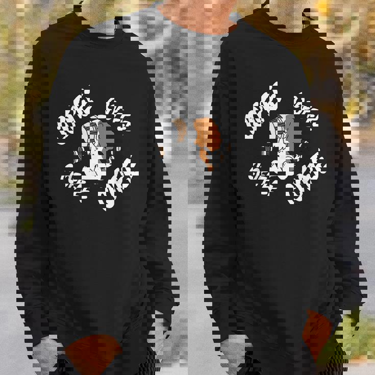 キャバリエ キング チャールズ スパニエル 犬 コーヒー スウェットシャツ 彼への贈り物