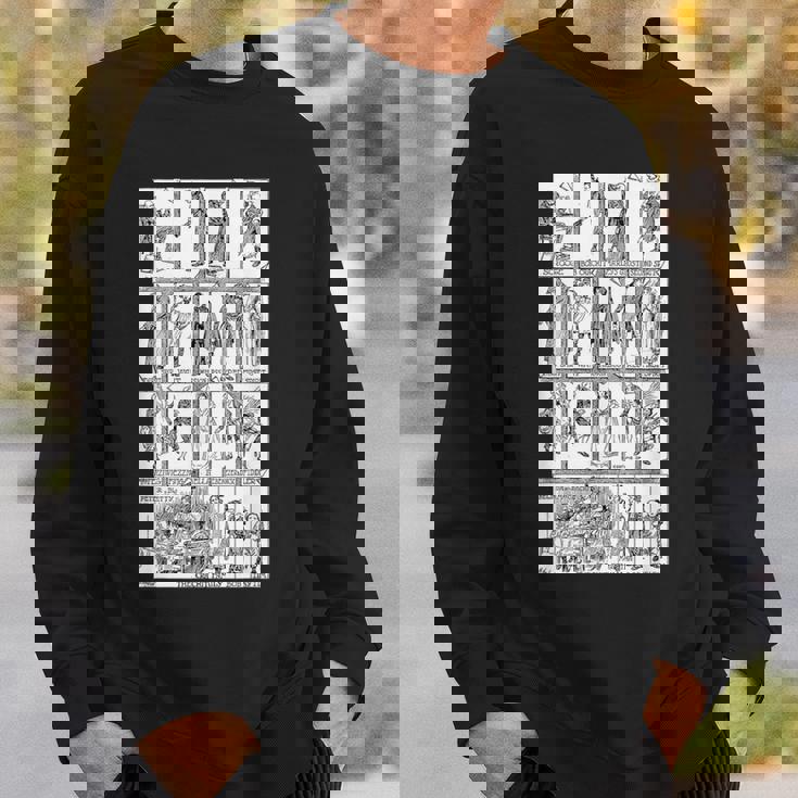 キャラクターモンタージュクリスマスキャロルtシャツ-ヴィンテージスクルージ スウェットシャツ 彼への贈り物