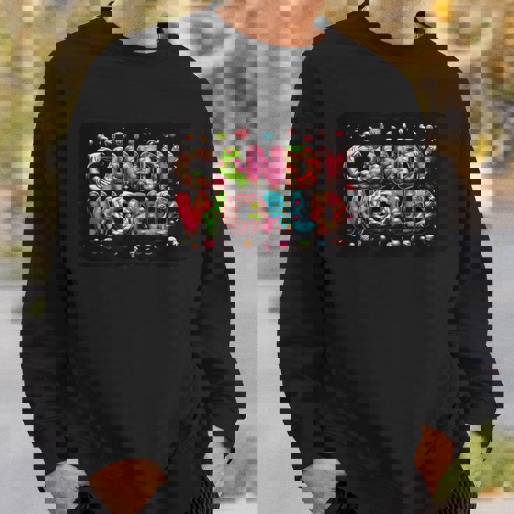 キャンディワールドに足を踏み入れて面白いスイーツとシュガーを手に入れましょう スウェットシャツ 彼への贈り物