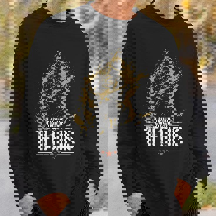 ギタリストのためのブルース・ミュージック・ギター ヴィンテージ 長袖tシャツ スウェットシャツ 彼への贈り物