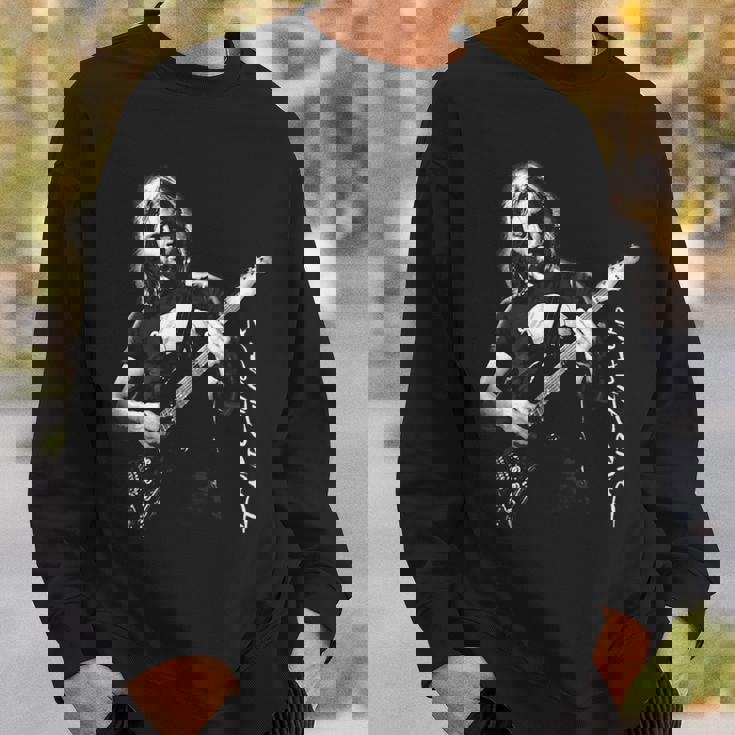 ギターを弾くデビッド・ギルモア スウェットシャツ 彼への贈り物