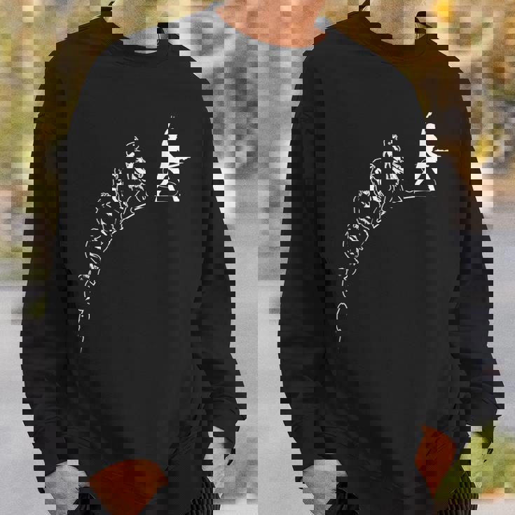 ギタープレイヤーの進化 面白いギタリストのミュージシャン スウェットシャツ 彼への贈り物