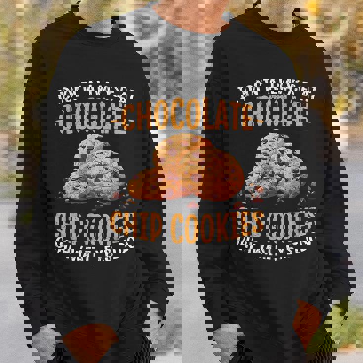 クッキーデザイン 面白いチョコレートチップクッキー スウェットシャツ 彼への贈り物