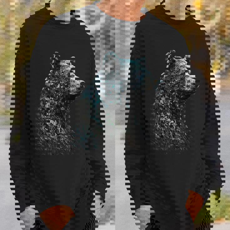 クマ、動物好き、動物クマ スウェットシャツ 彼への贈り物