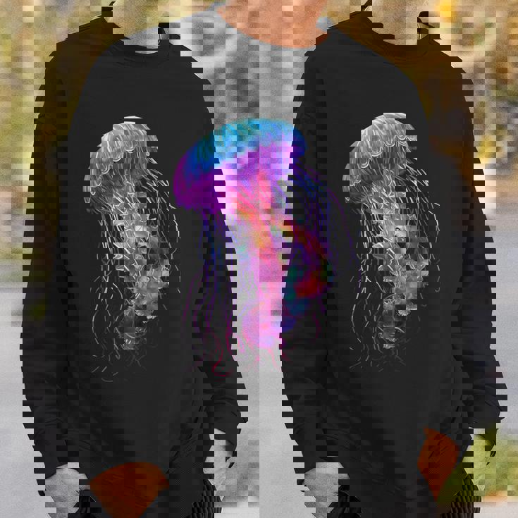 クラゲ 動物 モチーフ アート クラゲ スウェットシャツ 彼への贈り物