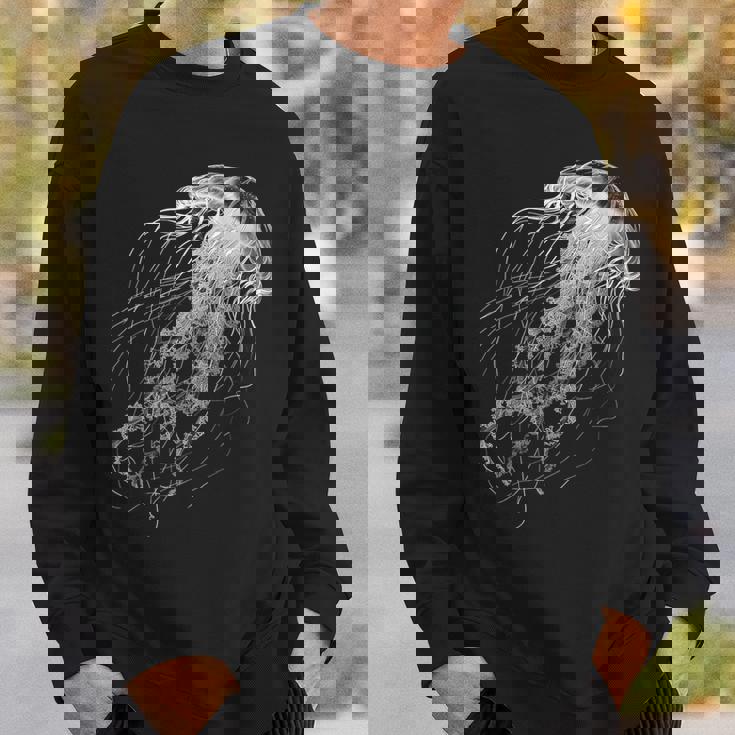 クラゲ 動物 モチーフ イラスト クラゲ スウェットシャツ 彼への贈り物