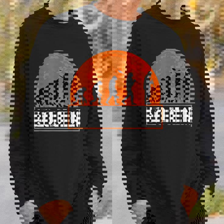 クラリネット奏者、面白いクラリネット 人類の進化 スウェットシャツ 彼への贈り物