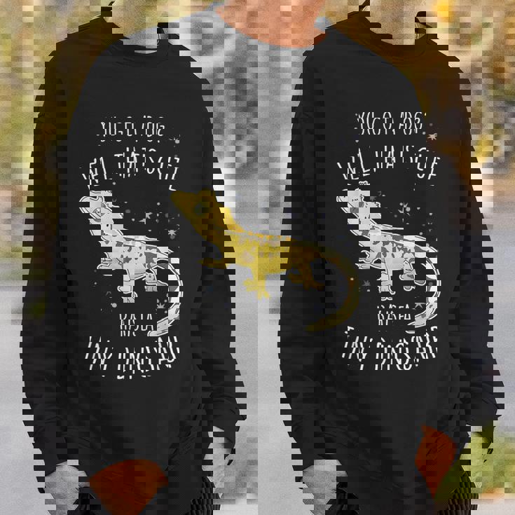 クレステッドゲッコ 小さな恐竜 トカゲ 爬虫類 ペット ハーレクイン スウェットシャツ 彼への贈り物