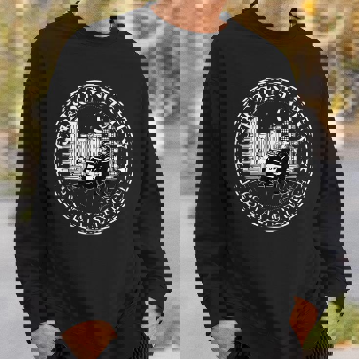 クレセントシティ 郵便サービス メッセンジャー カワウソ 三日月市 スウェットシャツ 彼への贈り物