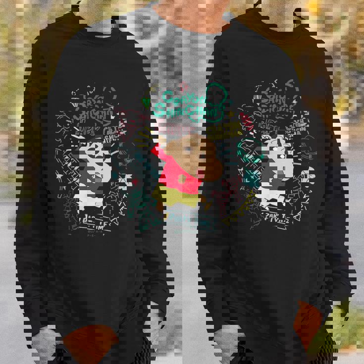 クレヨンしんちゃん しんちゃんと楽器のパーティタイム スウェットシャツ 彼への贈り物