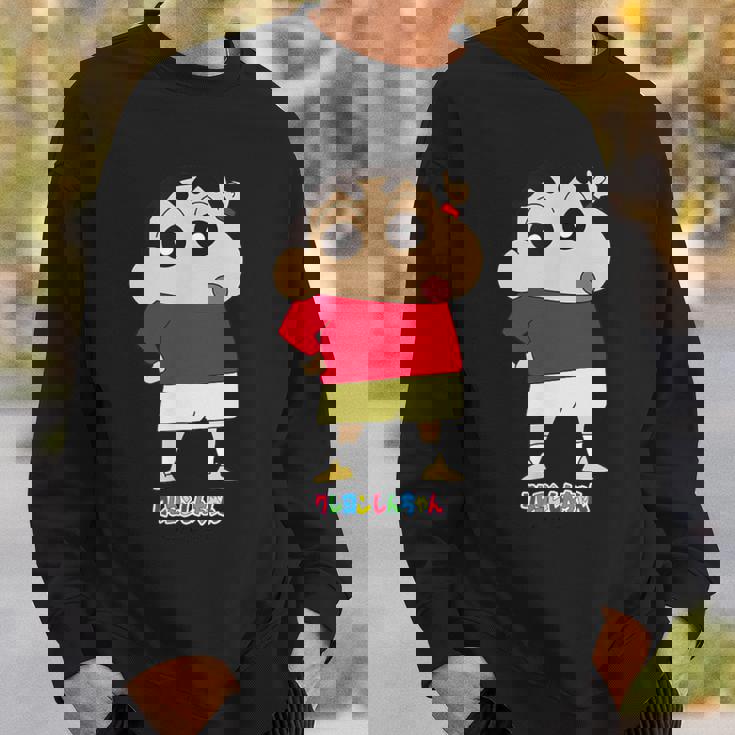 クレヨンしんちゃん しんちゃんは人気者 スウェットシャツ 彼への贈り物