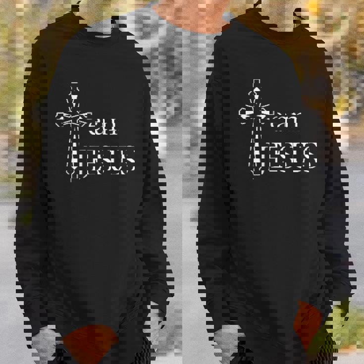 メンズ クロス 聖書チーム イエス・キリスト スウェットシャツ 彼への贈り物