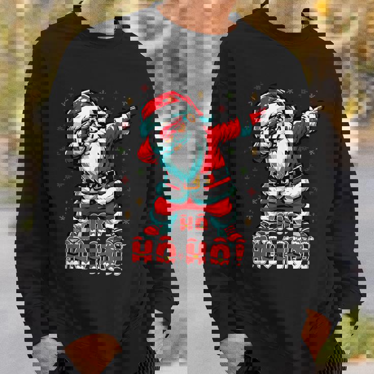 クールなサンタクロースダブダンシング クリスマス 面白いクリスマスダビング スウェットシャツ 彼への贈り物