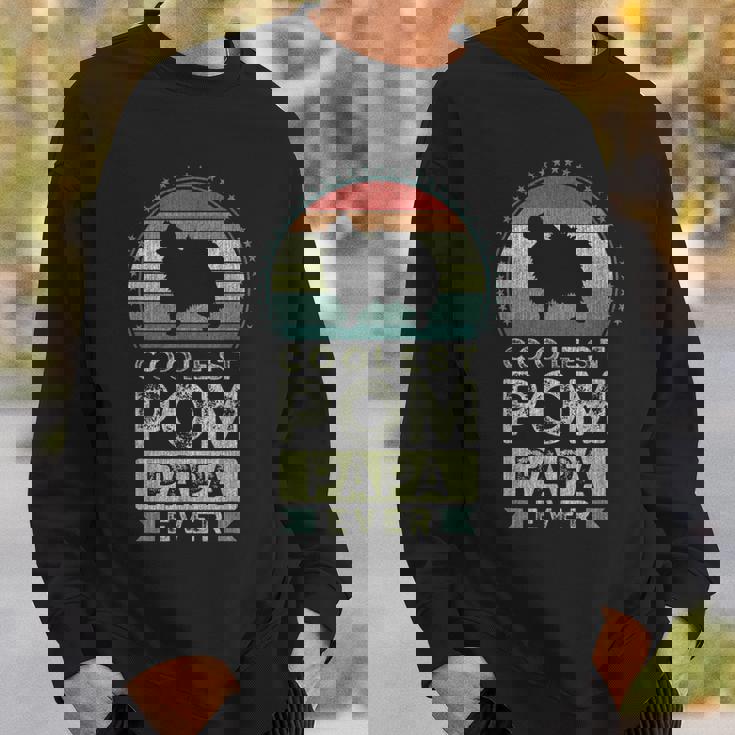 クールなポメラニアン・パパ、父の日 スウェットシャツ 彼への贈り物