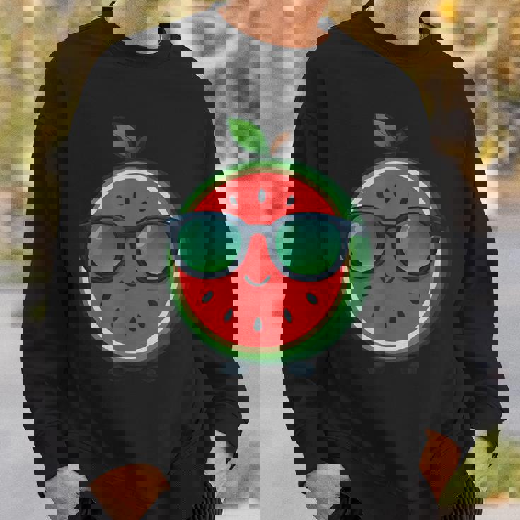 クールな漫画スイカサングラス付き スウェットシャツ 彼への贈り物