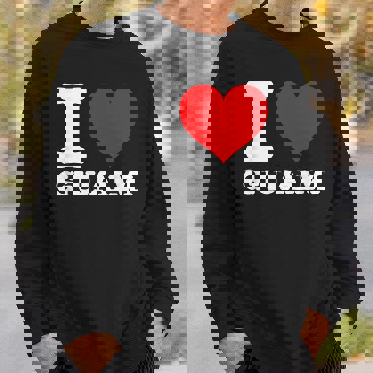 グアム I Heart Guam I Love Guam スウェットシャツ 彼への贈り物