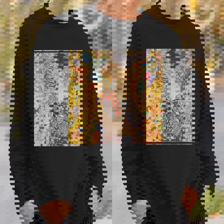 グスタフ・クリムト作「Lady With Fan」 スウェットシャツ 彼への贈り物