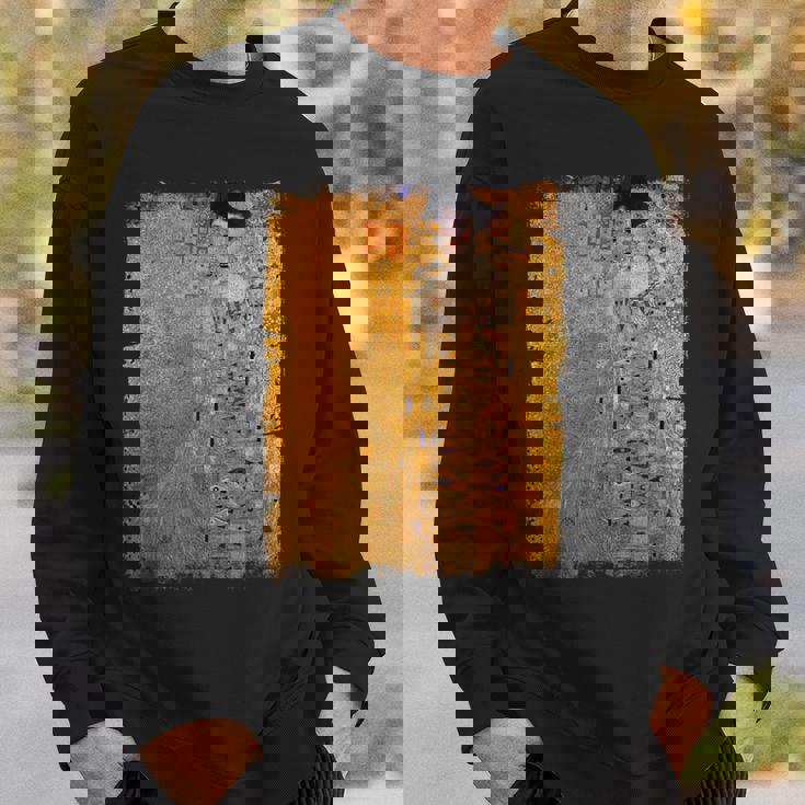 グスタフ・クリムト作「金の女」 名画の数々 スウェットシャツ 彼への贈り物