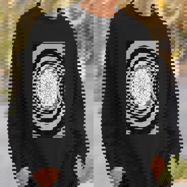 グッゲンハイム美術館 建築愛好家 ブラック&ホワイトデザイン スウェットシャツ 彼への贈り物