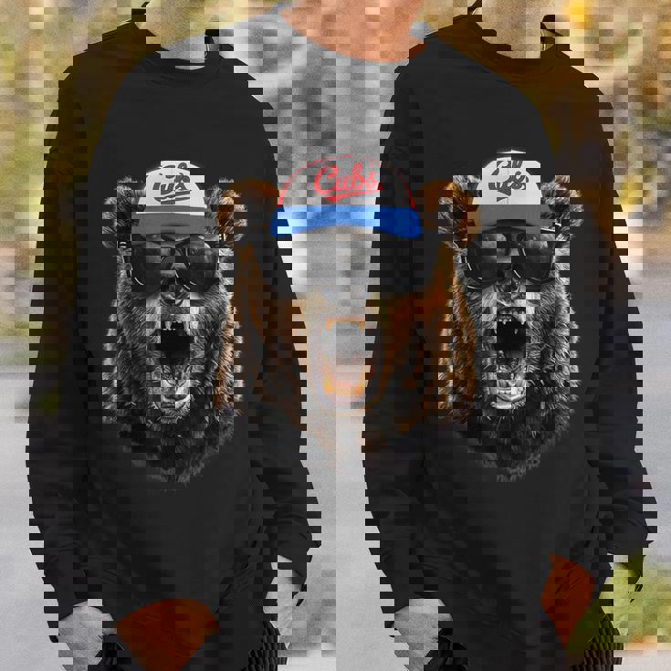 グラフィック カブス 名前 アンティーク風 80年代 カブス 名前 スタイル ギフト アイデア スウェットシャツ 彼への贈り物