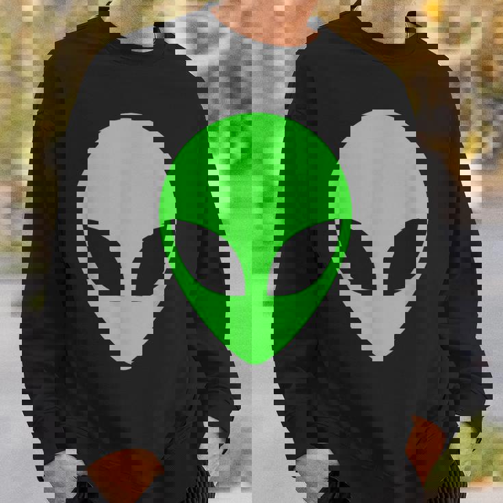 グリーンエイリアンヘッドアパレル 90年代スタイル ファニー エイリアン スウェットシャツ 彼への贈り物