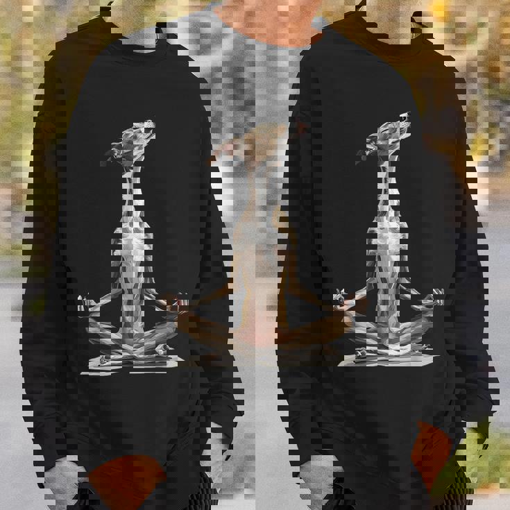 グレイハウンド ドッグ ヨガ スウェットシャツ 彼への贈り物