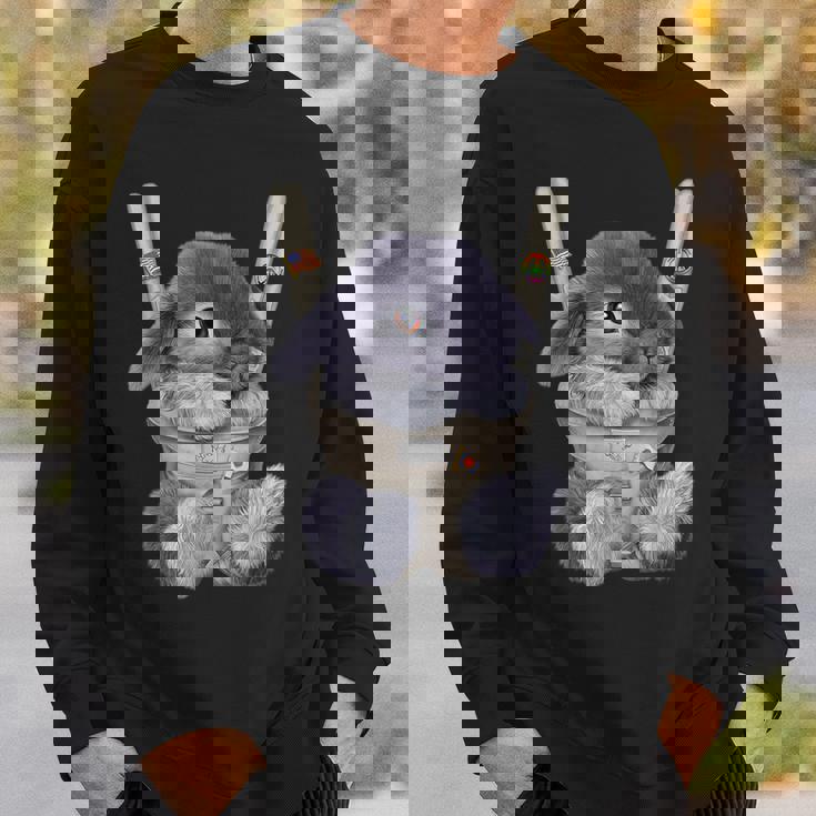 グレー 兎 うさぎ 抱っこ 抱っこ紐 スウェットシャツ 彼への贈り物