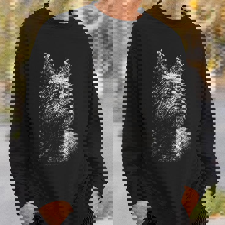 ケアンテリア 犬モチーフ ペットアート ケアンテリア スウェットシャツ 彼への贈り物