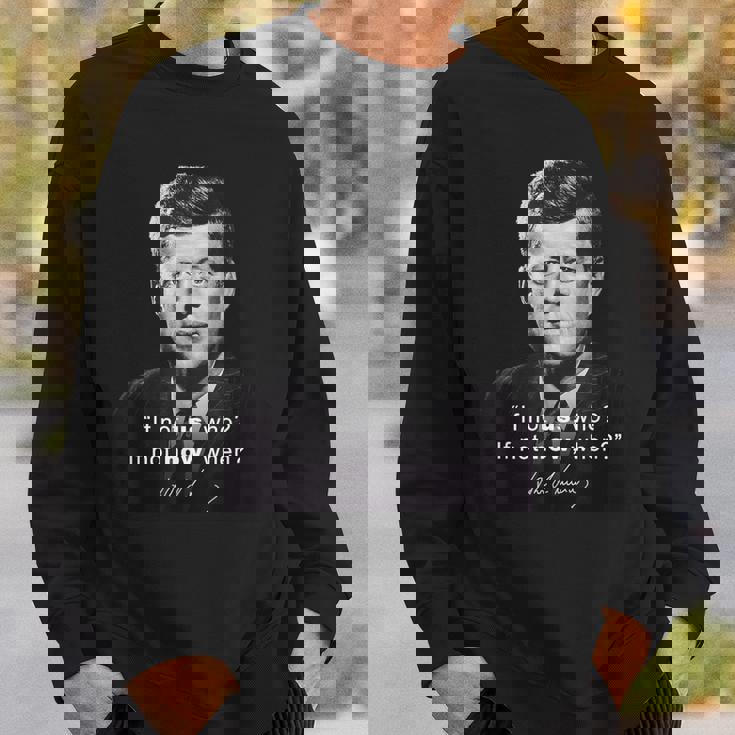 ケネディ大統領jfk民主党アメリカ引用 スウェットシャツ 彼への贈り物